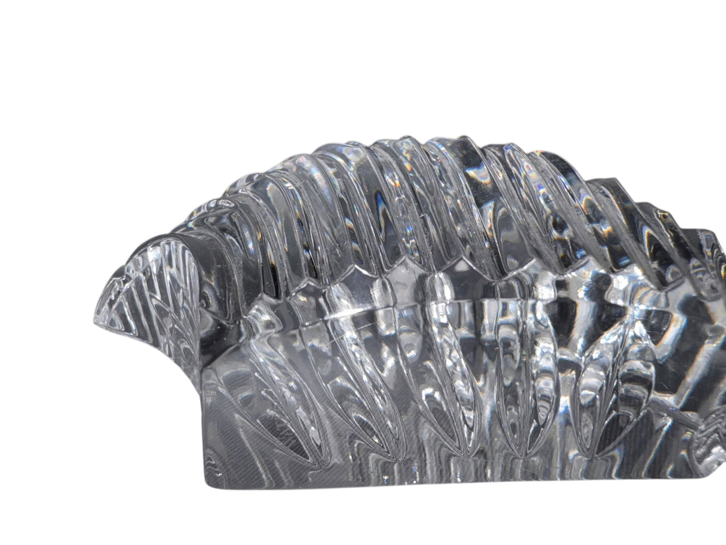 Waterford Irish Crystal Seashell Paperweight Statuette, 4.5”