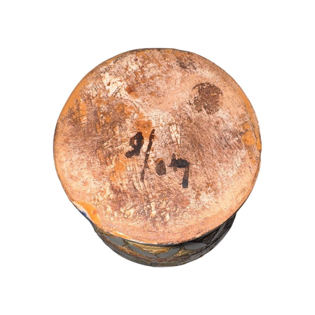 Vintage Deruta Italian Pottery with Flowers & Roman Soldier | Handcrafted Ceramic Art Pottery