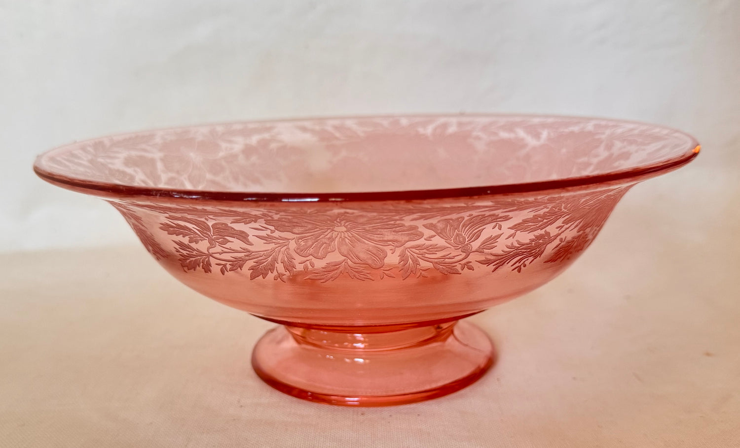 Pink Depression Glass - Black Label Vintage