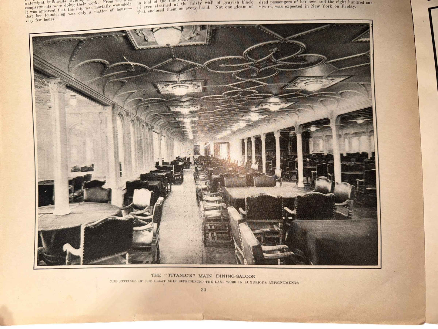 Authentic Harper’s Weekly April 20, 1912 Titanic Disaster Article