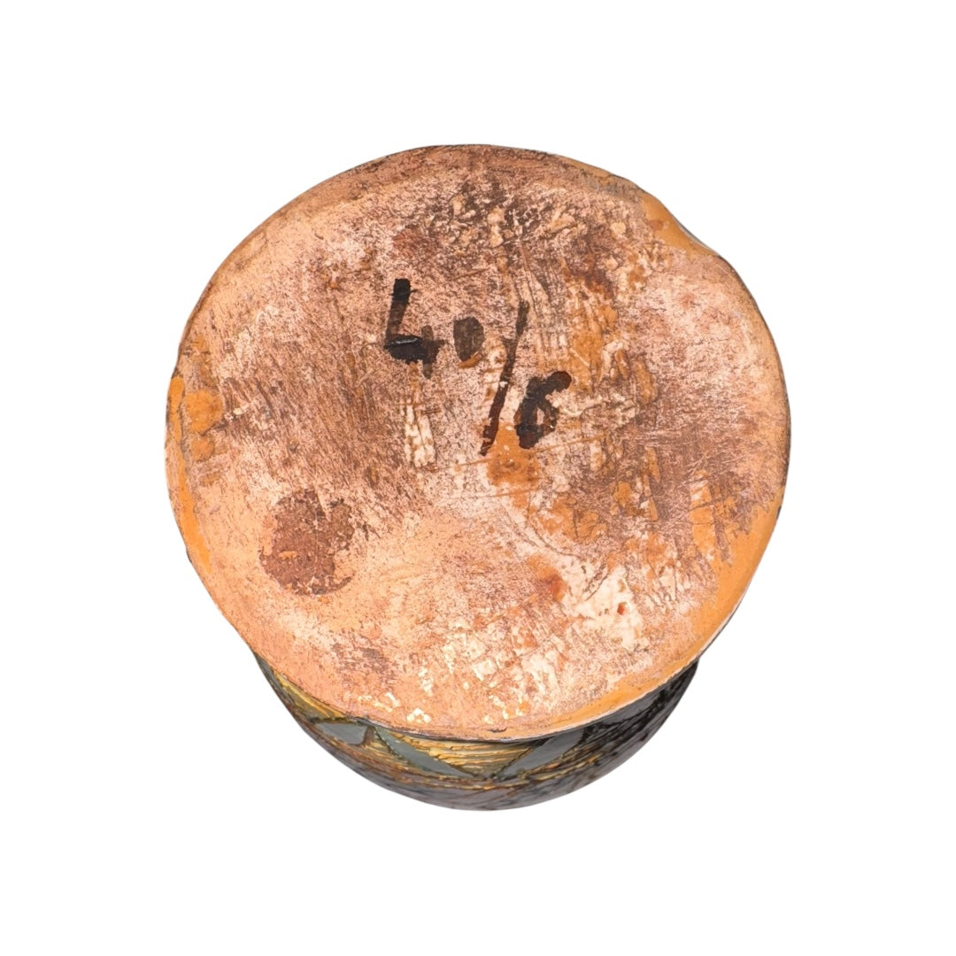 Vintage Deruta Italian Pottery with Flowers & Roman Soldier | Handcrafted Ceramic Art Pottery