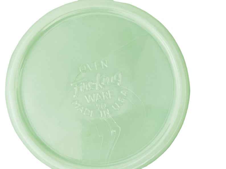 (1) Vintage FireKing ‘Jane Ray’ Patterned Jadeite Saucer by Anchor Hocking - Up to 6 Available