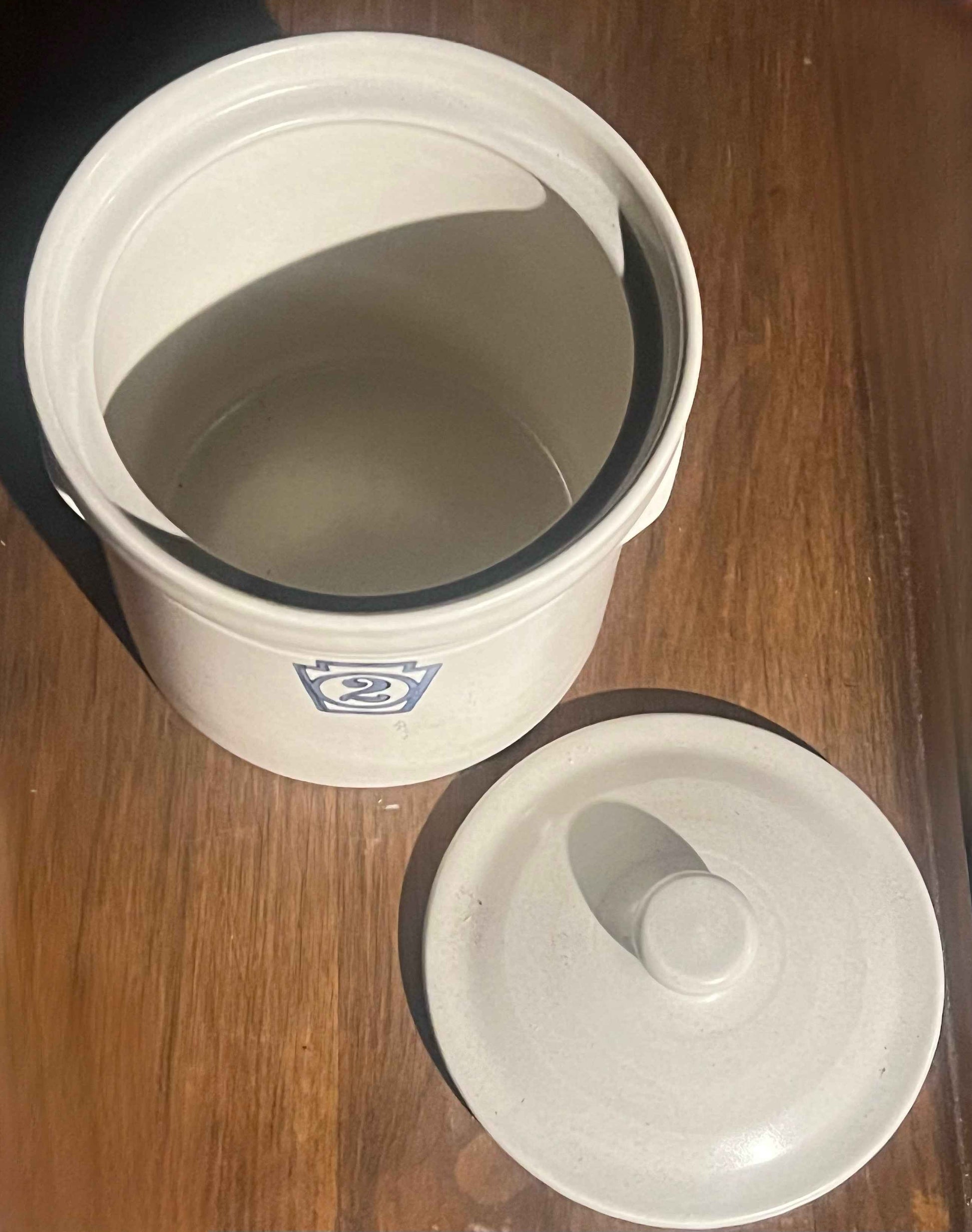 Vintage Pfaltzgraff Keystone #2 Lidded Ceramic Crock Canister & Storage Jar