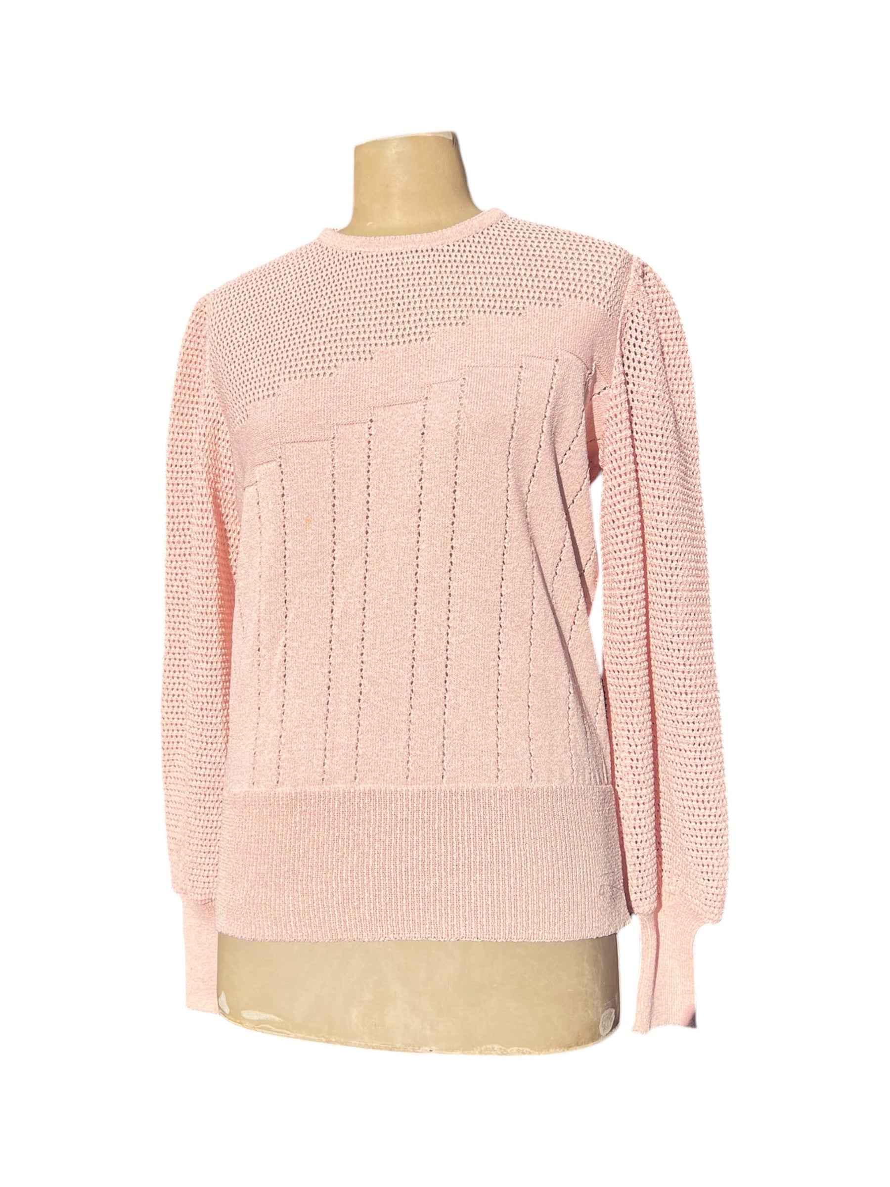 Vintage 1950’s 2pc Matching Skirt & Sweater Set in Pink