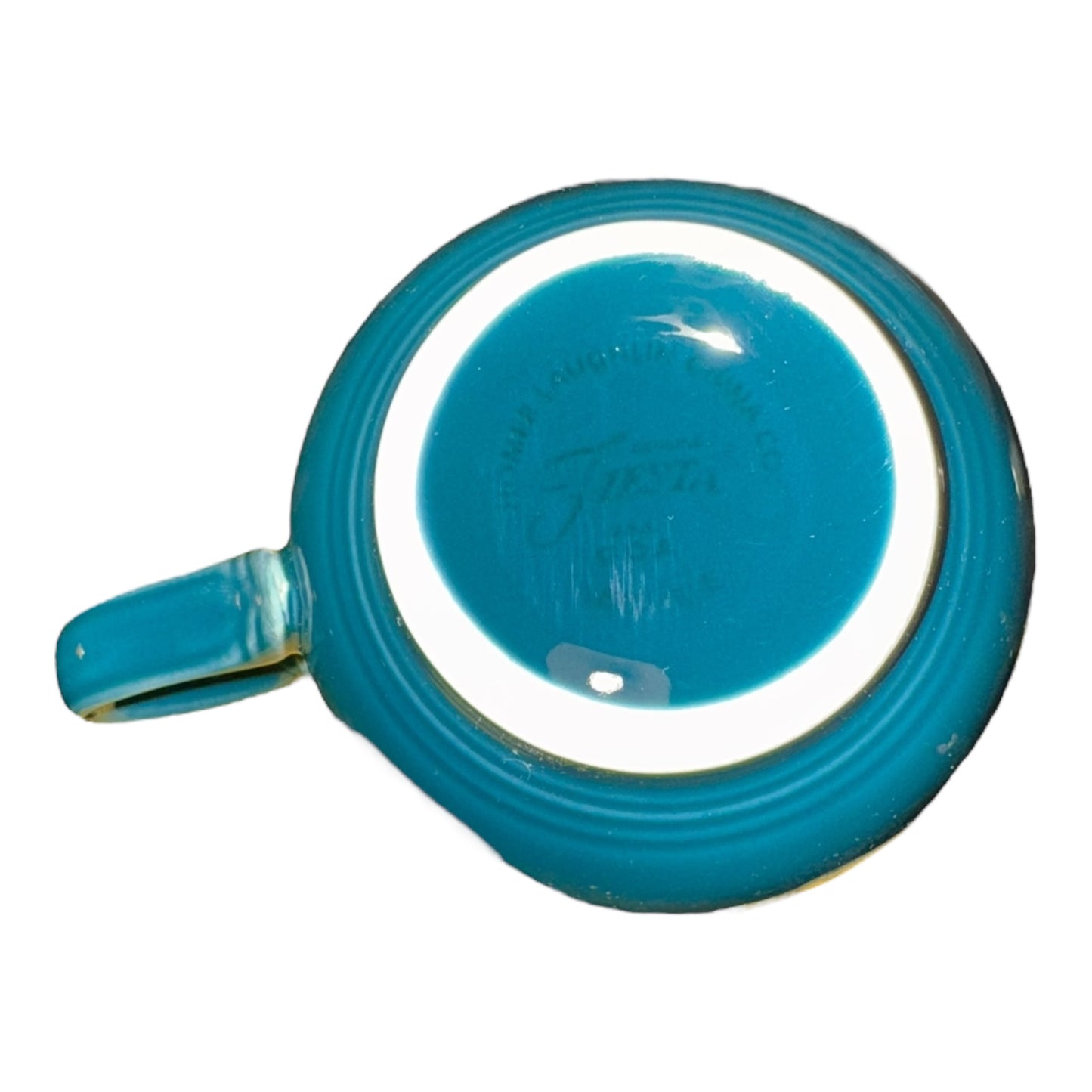 Vintage Homer Laughlin Fiestaware Teacup & Saucer Set in Turquoise