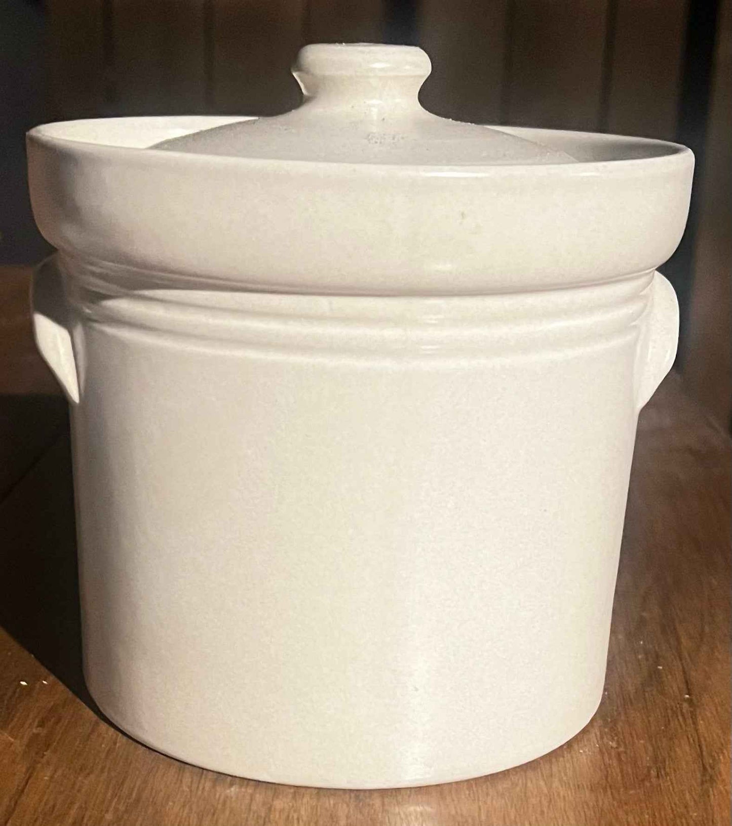 Vintage Pfaltzgraff Keystone #2 Lidded Ceramic Crock Canister & Storage Jar