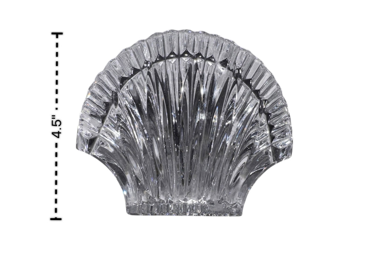 Waterford Irish Crystal Seashell Paperweight Statuette, 4.5”