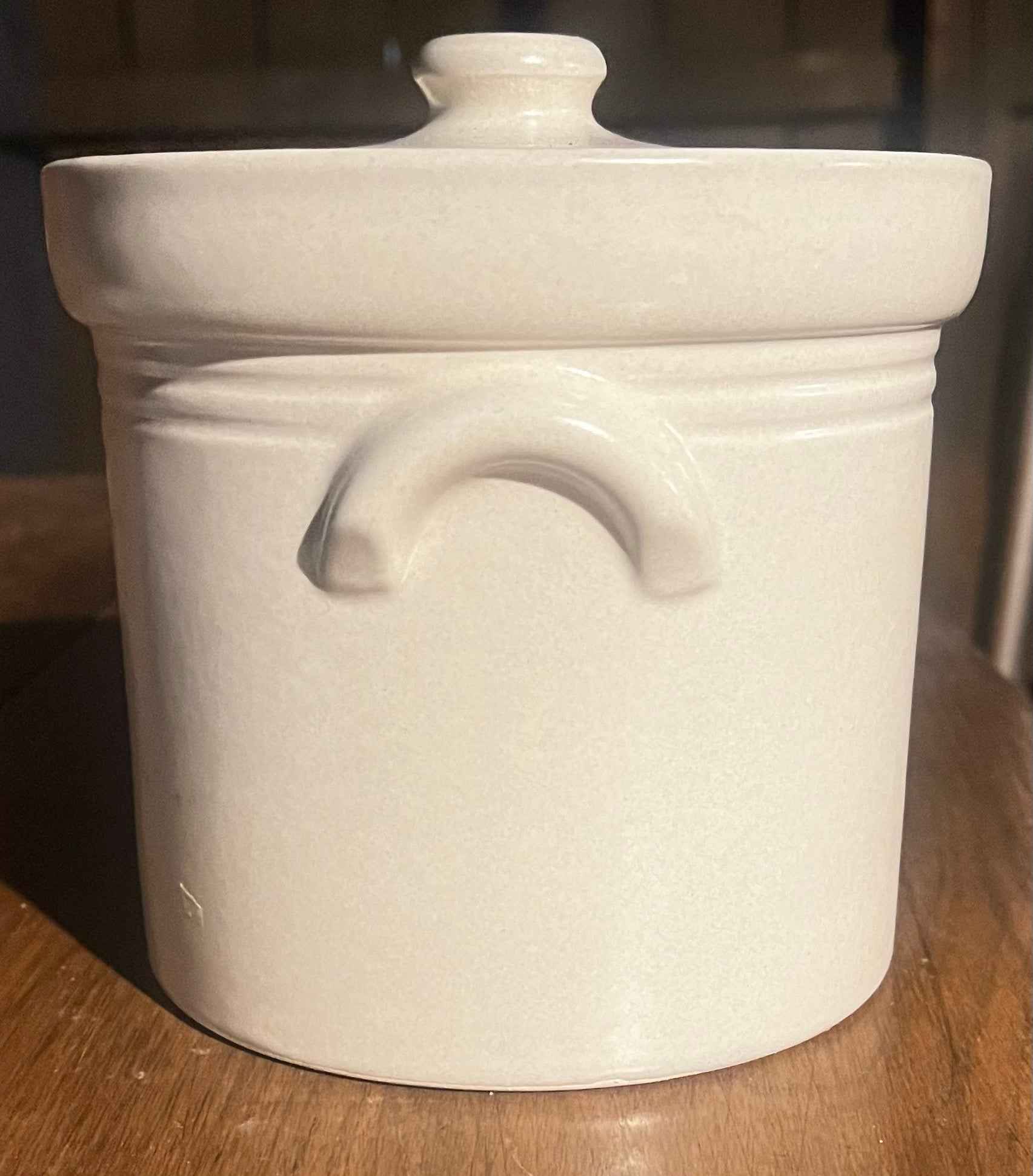 Vintage Pfaltzgraff Keystone #2 Lidded Ceramic Crock Canister & Storage Jar