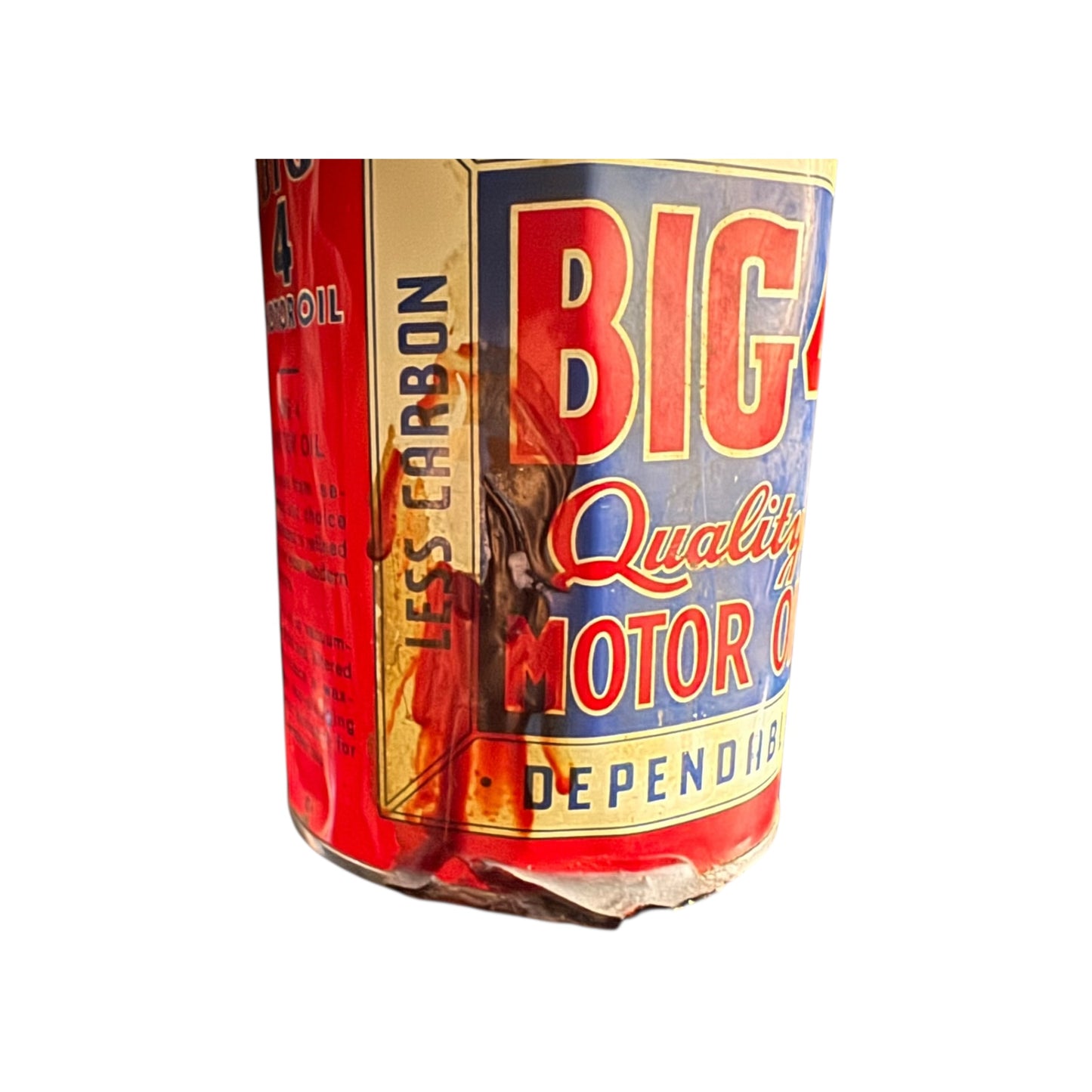 Rare 1950’s ‘Big 4 Motor Oil’ Full Can - NOS - Collectible Petroliana