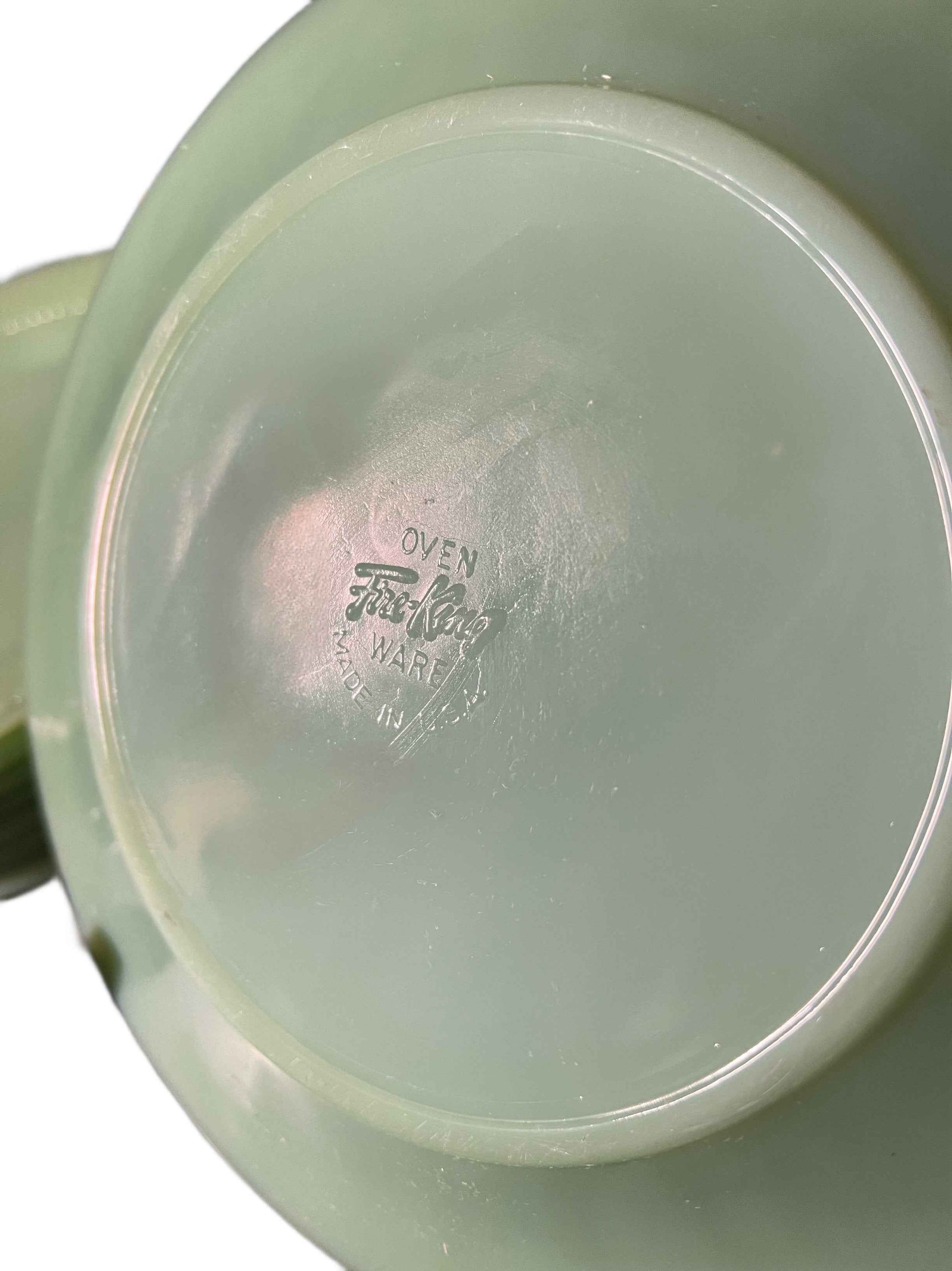 (1) Vintage FireKing ‘Jane Ray’ Pattern Jadeite Salad Plate by Anchor Hocking - Up to 9 Available