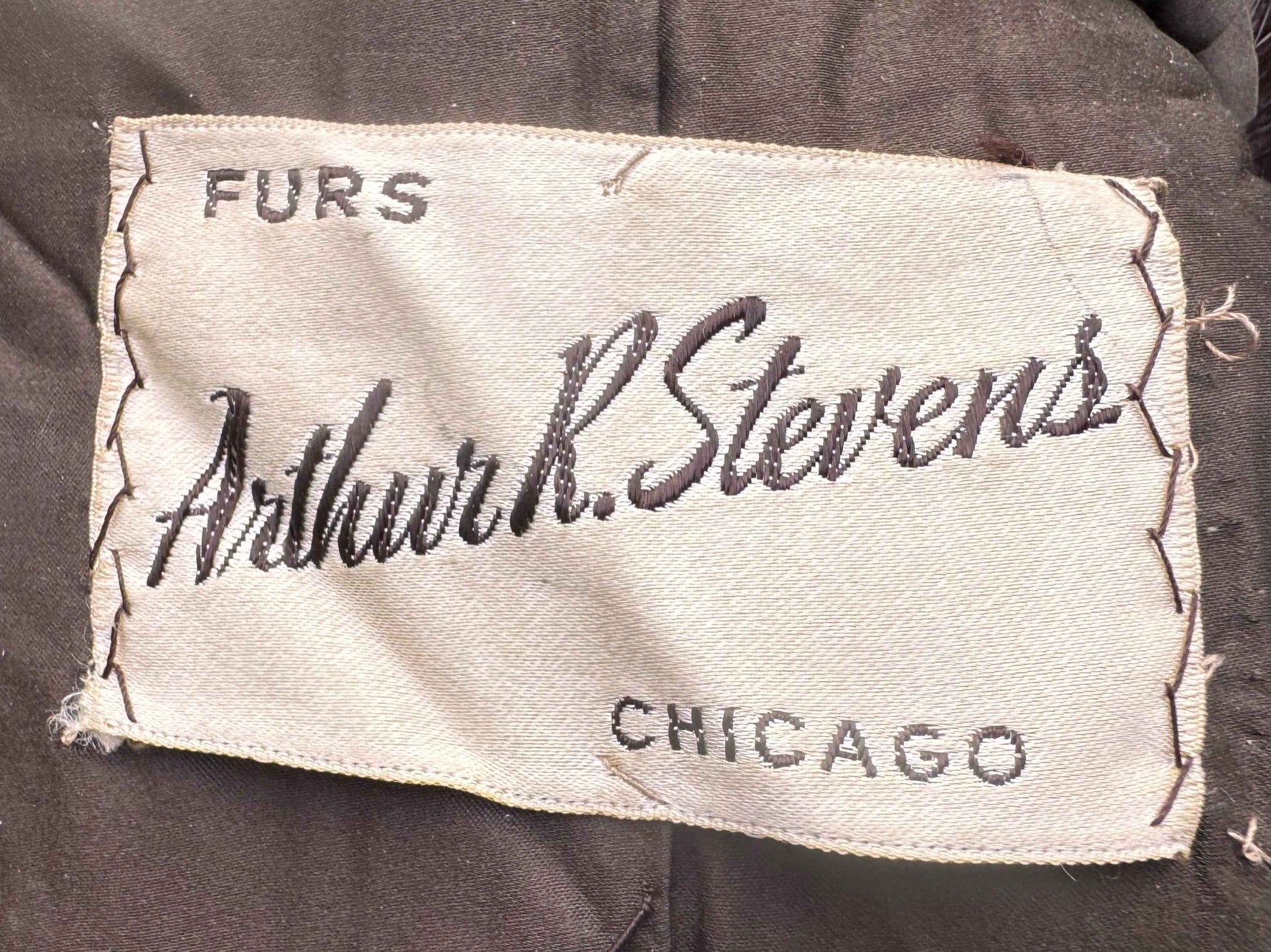 Vintage Arthur R. Steven’s Fur Coat with Customized Silk Lining