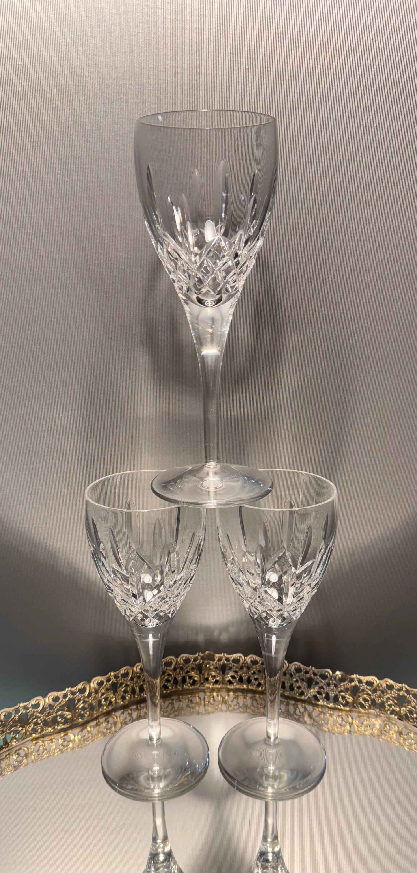 (1) Waterford Crystal ‘Lismore Nouveau’ Water Goblet, 8.75” - MINT - 4 Available