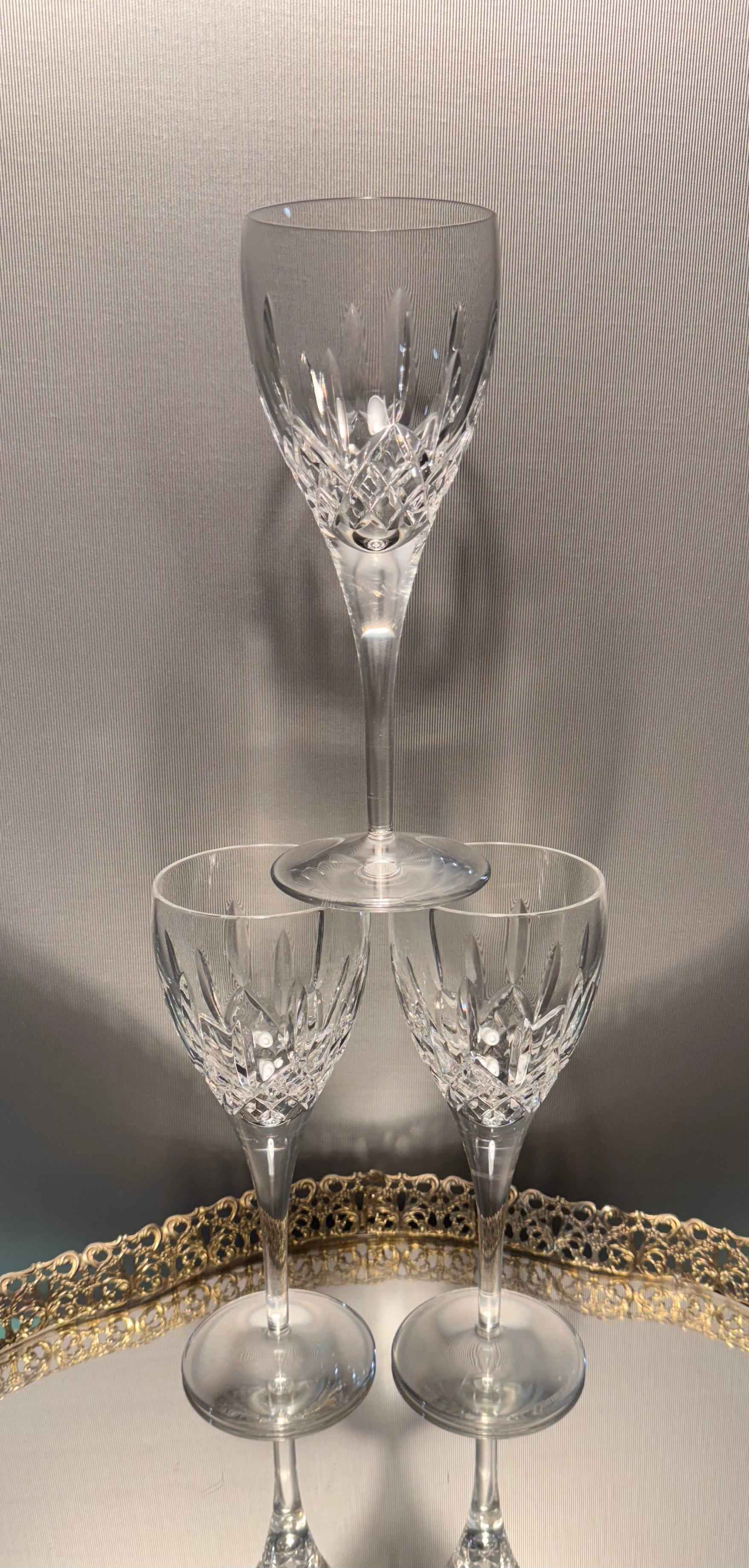 (1) Waterford Crystal ‘Lismore Nouveau’ Water Goblet, 8.75” - MINT - 4 Available